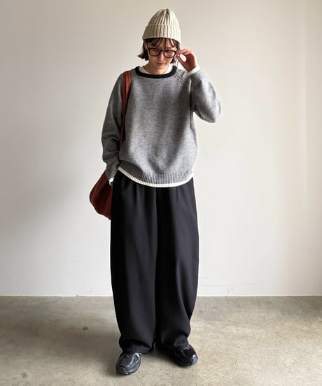 fine border raglan knit