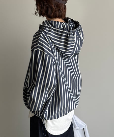 pattern hoody shirt