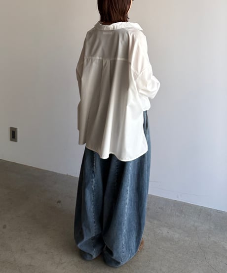 drawst hem skipper shirt
