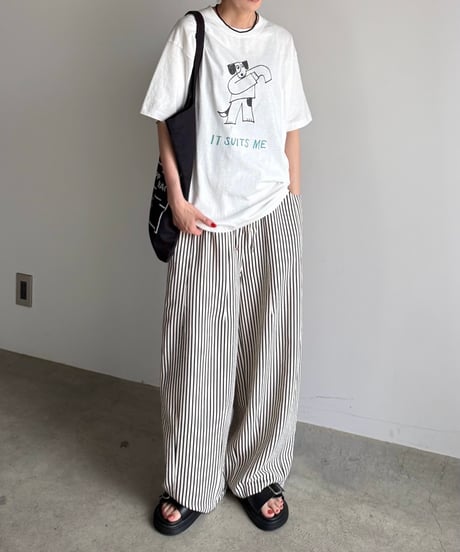 casual stripe pants【一部予約】