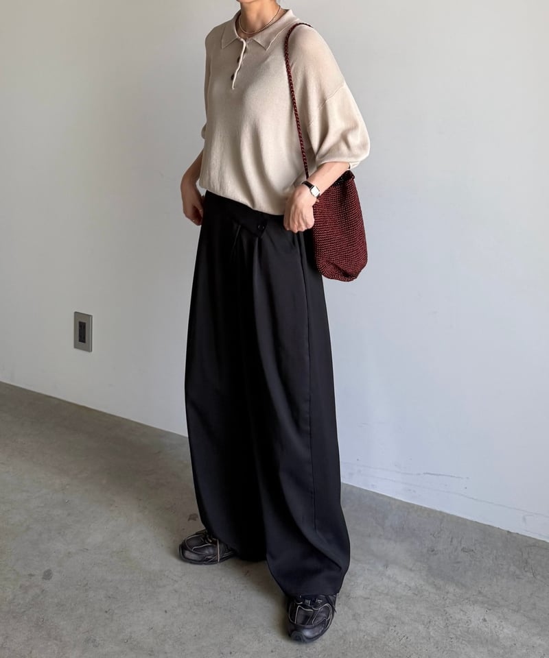 drape wrap pants (set up対応) | ARULLE