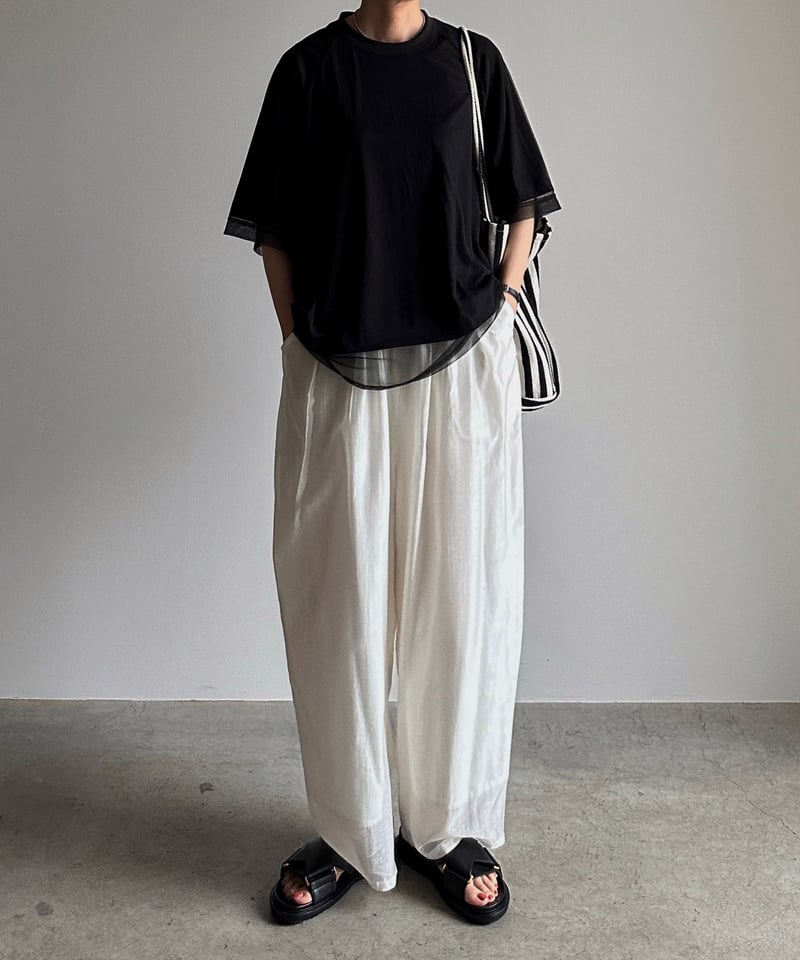 トップス ARULLE tulle docking cut sew tulle docking cut sew | ARULLE