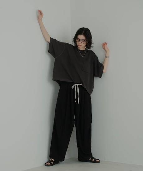 pocket box knit t-shirt【予約商品】