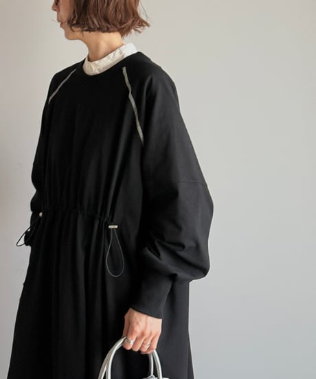 waist shirring stitch one piece