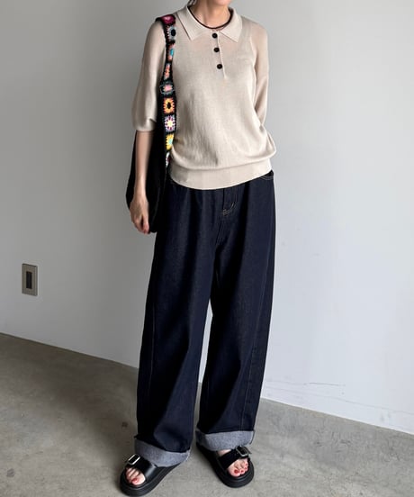 summer knit polo