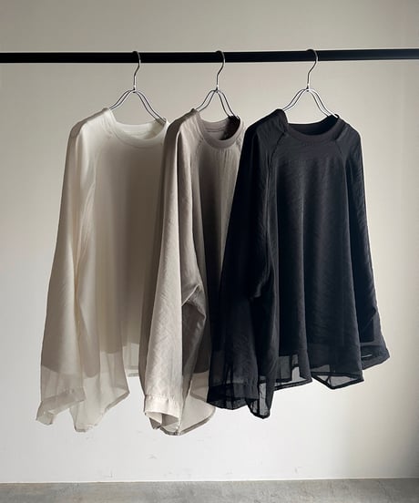 sheer layered pullover