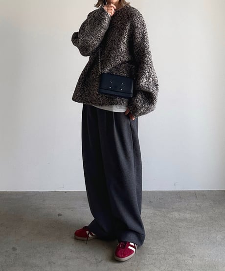 roll up warm slacks〈plain〉