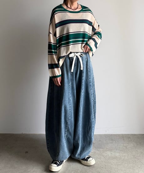 cool touch multi border knit