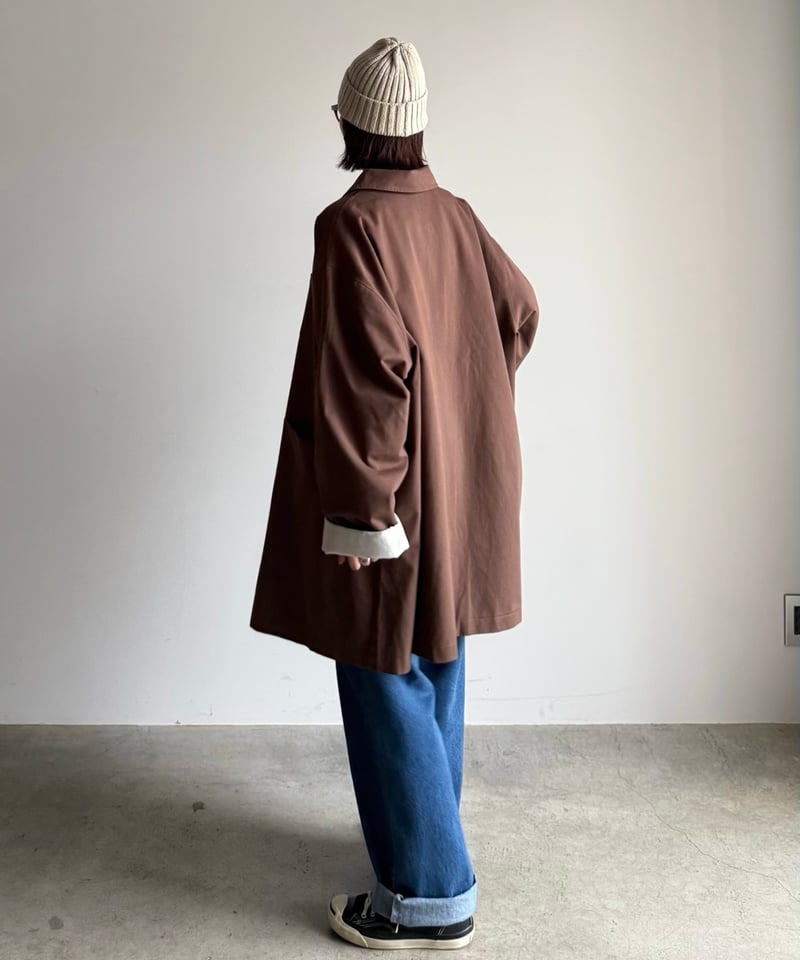 ジャケット・アウター soutien collar long coat brown yourmle soutien collar long coat brown yourmle