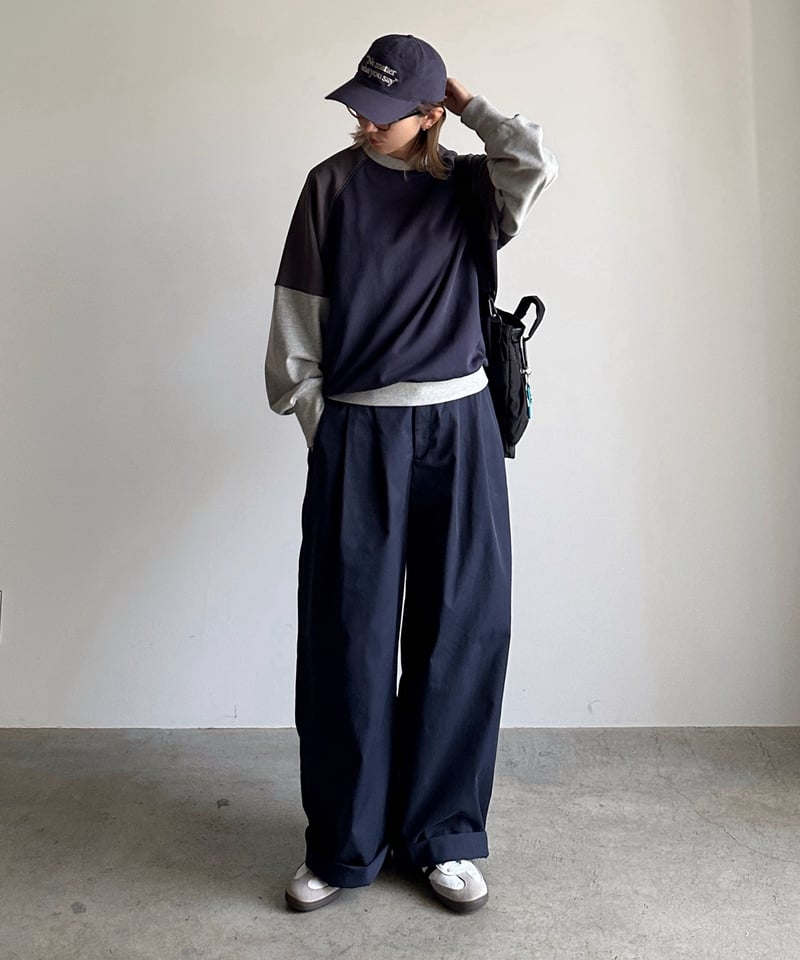 smooth chino wide pants | ARULLE smooth chino wide pants | ARULLE