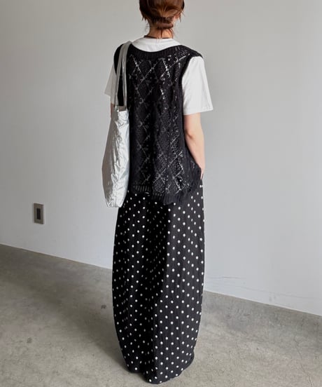 knit lace vest