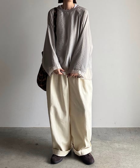 sheer layered pullover