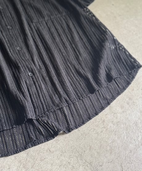 knit lace stripe shirt
