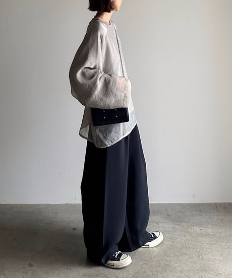 sheer layered pullover