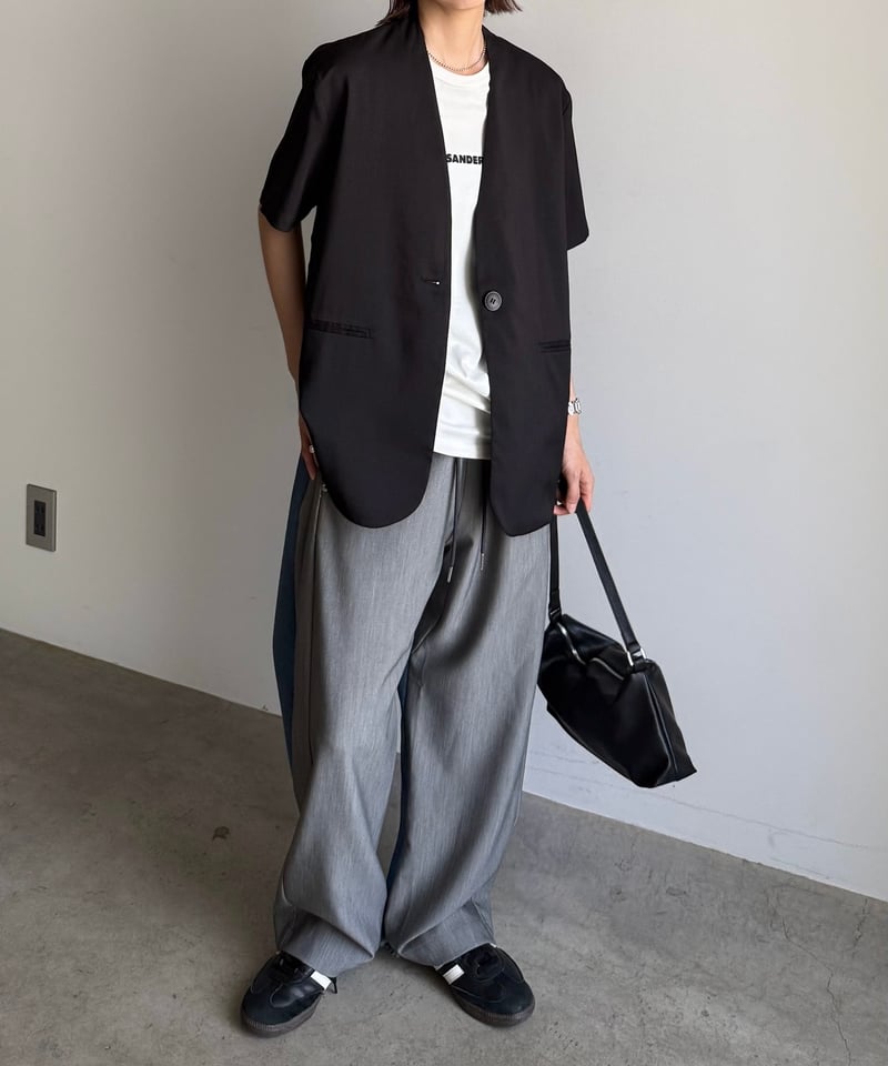 v-collar short sleeve jacket (set up対応) | ARULLE