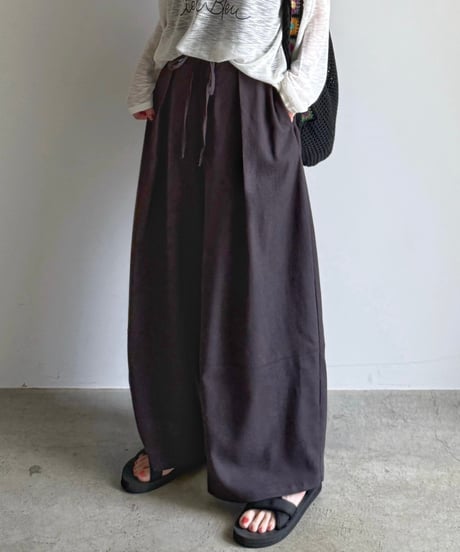 linen blend relax pants