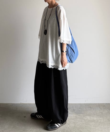point lace big pullover