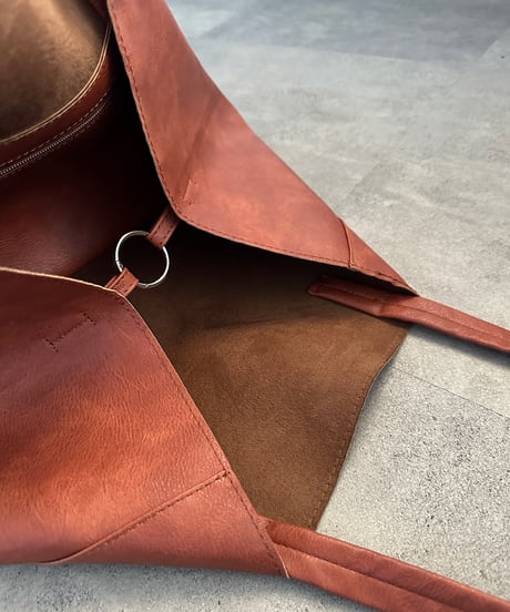 big leather tote bag【一部予約】