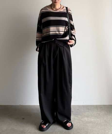 cool touch multi border knit