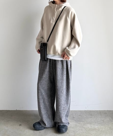 rib stripe easy pants