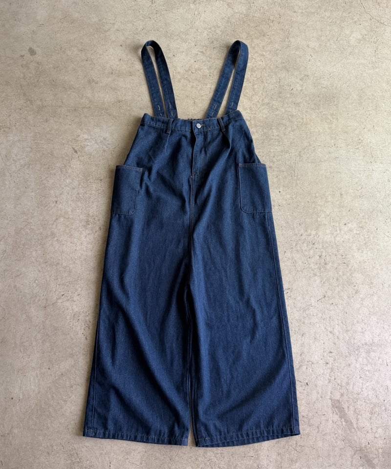 ARULLE ストラップデニムパンツ（デニムサロペット） 5営業日以内入荷) サロペット レディース デニム パンツ デニム