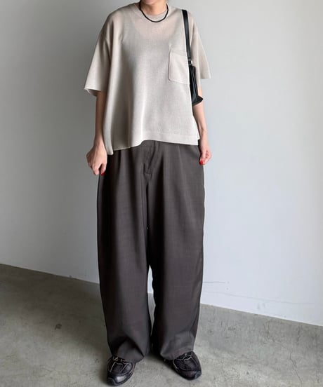 pocket box knit t-shirt【予約商品】