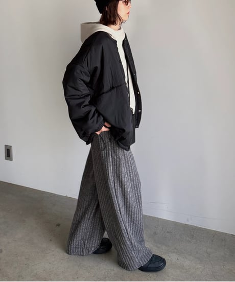 rib stripe easy pants