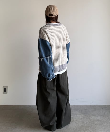 wide oval pants