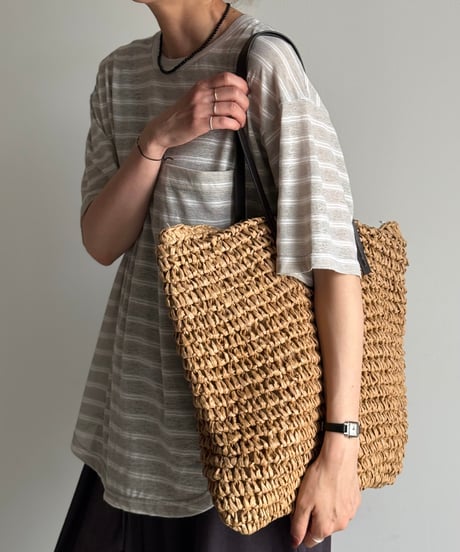 straw tote bag