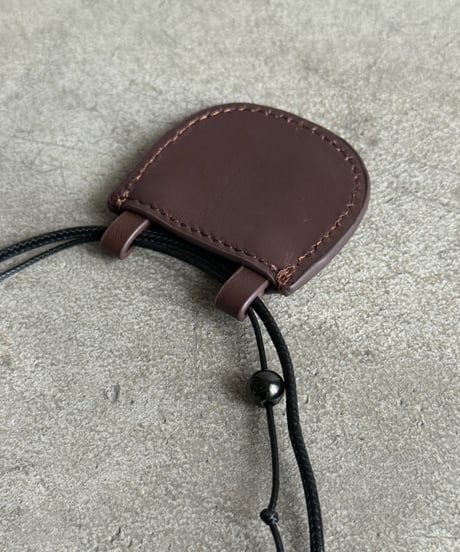 leather motif necklace【一部予約】