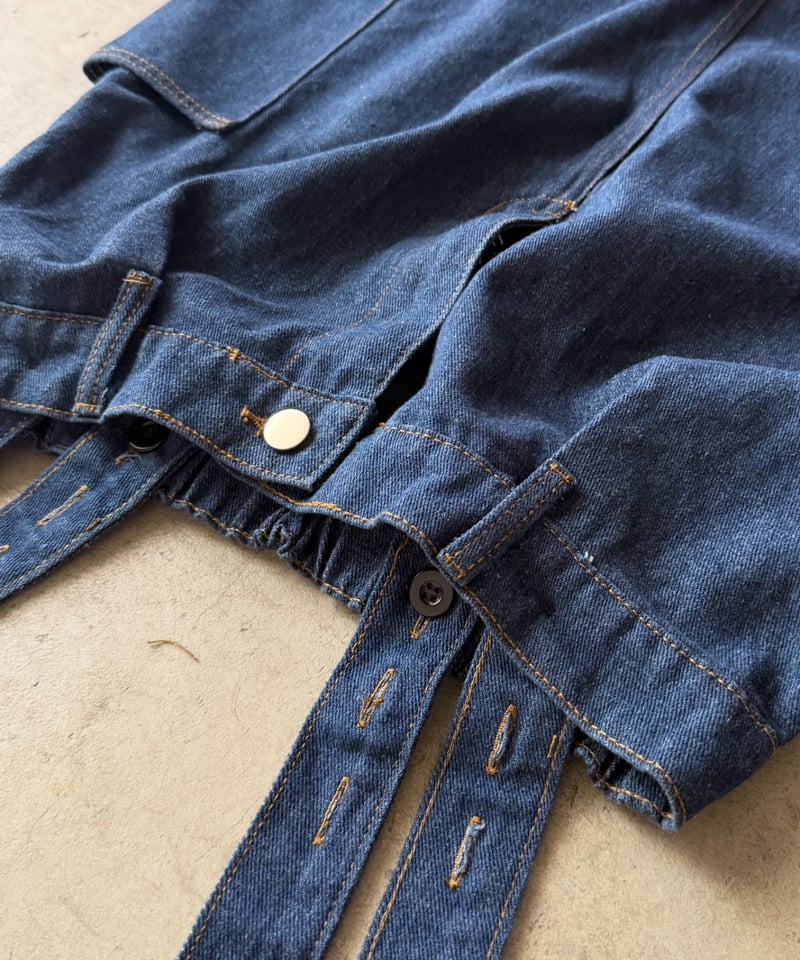 strap denim pants | ARULLE