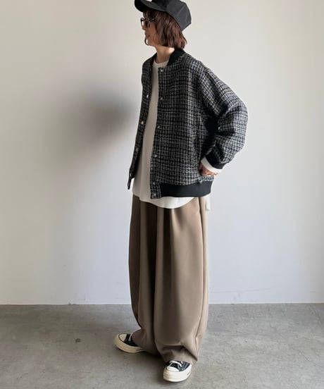 two tuck cocoon pants (set up対応)