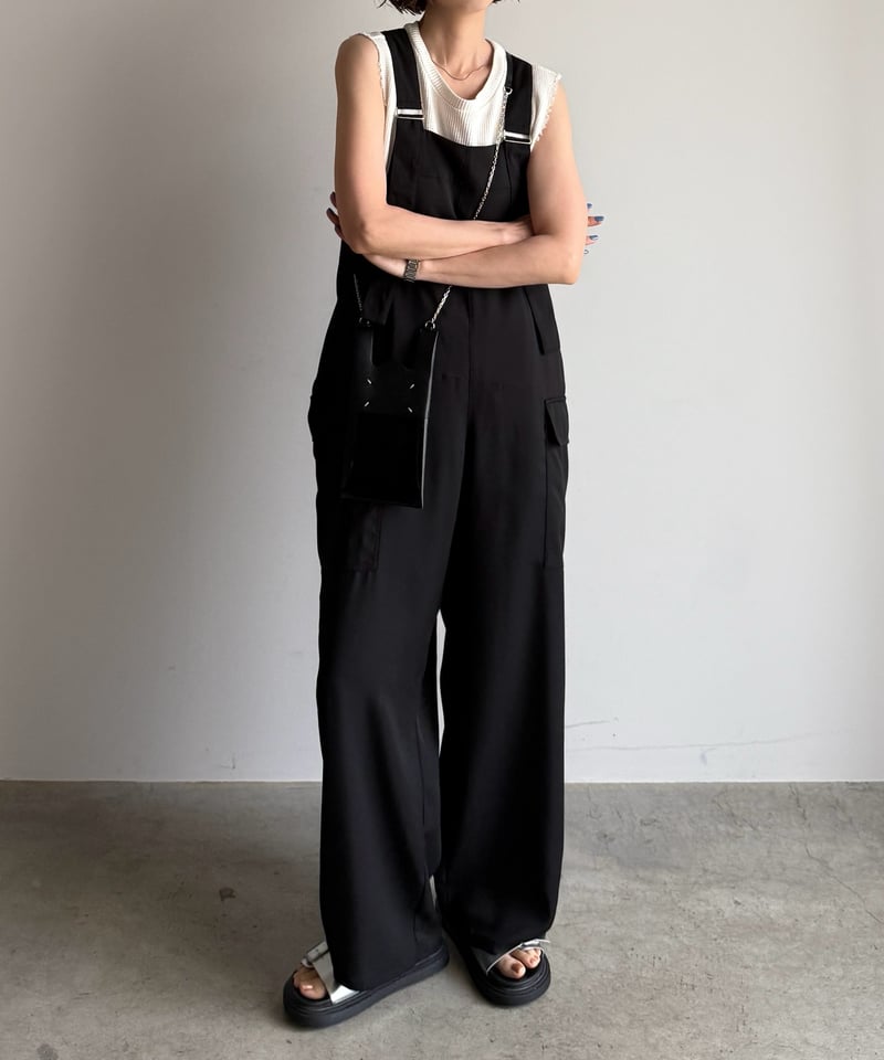 wide straight salopette | ARULLE