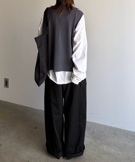 summer knit button vest【一部予約】