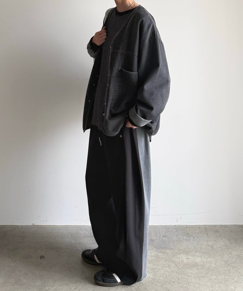 half & half denim pants | ARULLE
