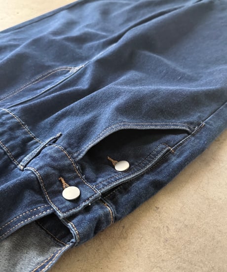 loose fit denim salopette