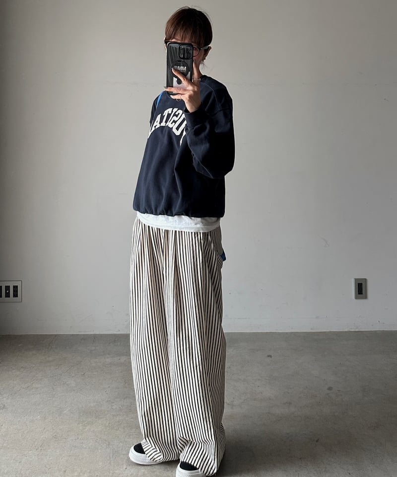 stripe easy pants | ARULLE