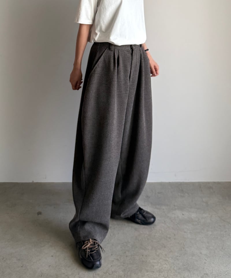 cocoon tweed pants (set up対応)【一部予約】 | ARULLE
