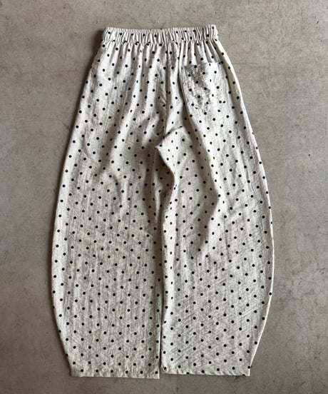dot oval relax pants【一部予約】