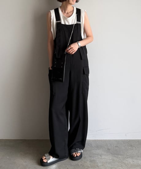 wide straight salopette