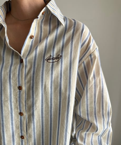 striped gauze shirt