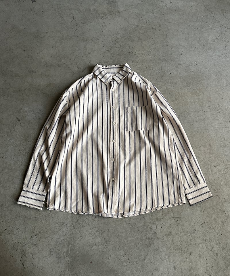 stripe button down shirt | ARULLE