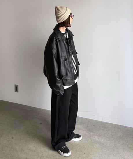 urban straight black denim