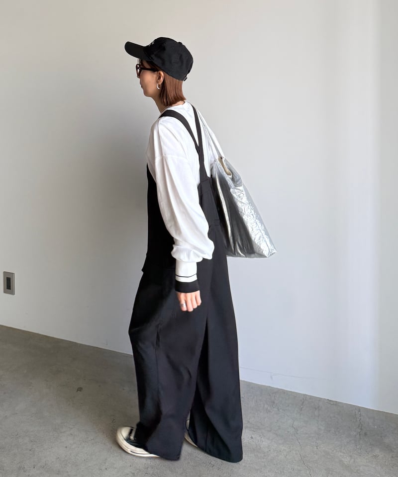 wide straight salopette | ARULLE