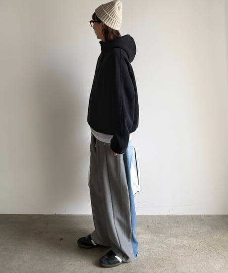 half snap hood sweat