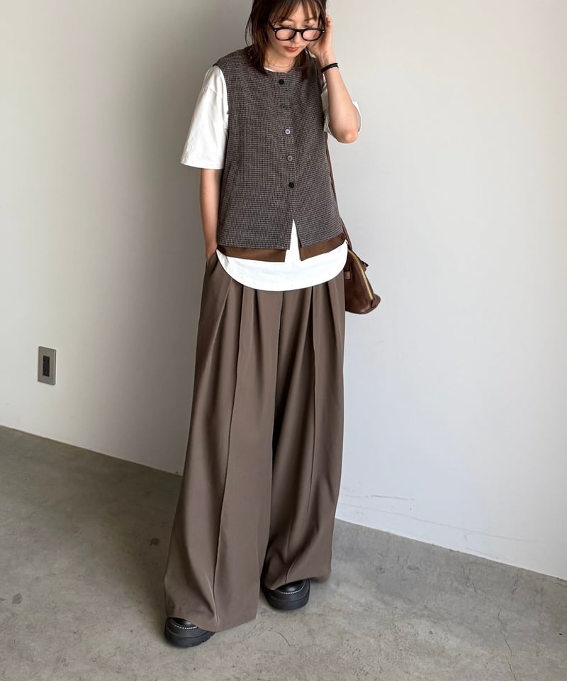 tweed button vest (set up対応) | ARULLE