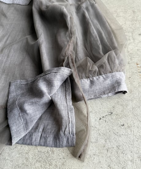 tulle over gauze shirt