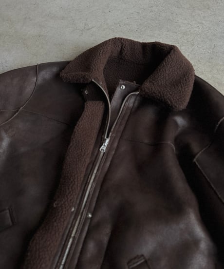 reversible mouton coat