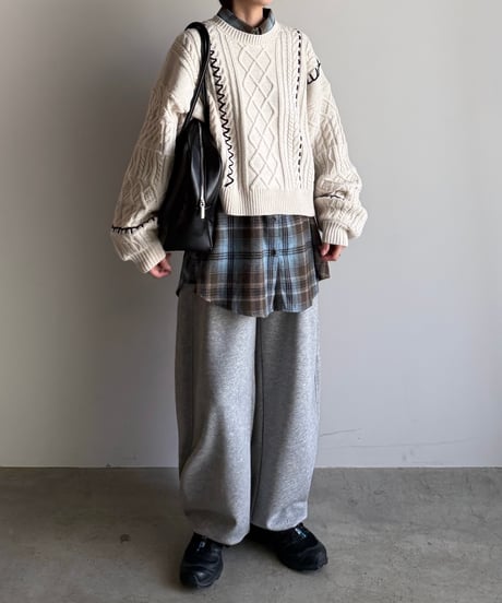 hand stitch cable knit
