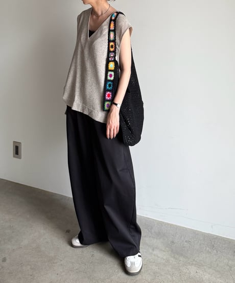 flower belt mesh bag